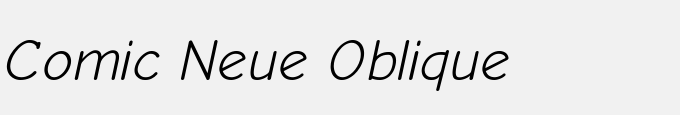 Comic Neue Oblique